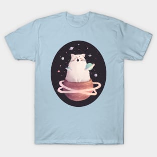 Yawning Space Cat God T-Shirt